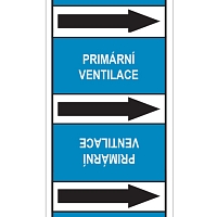 Značení potrubí, primární ventilace